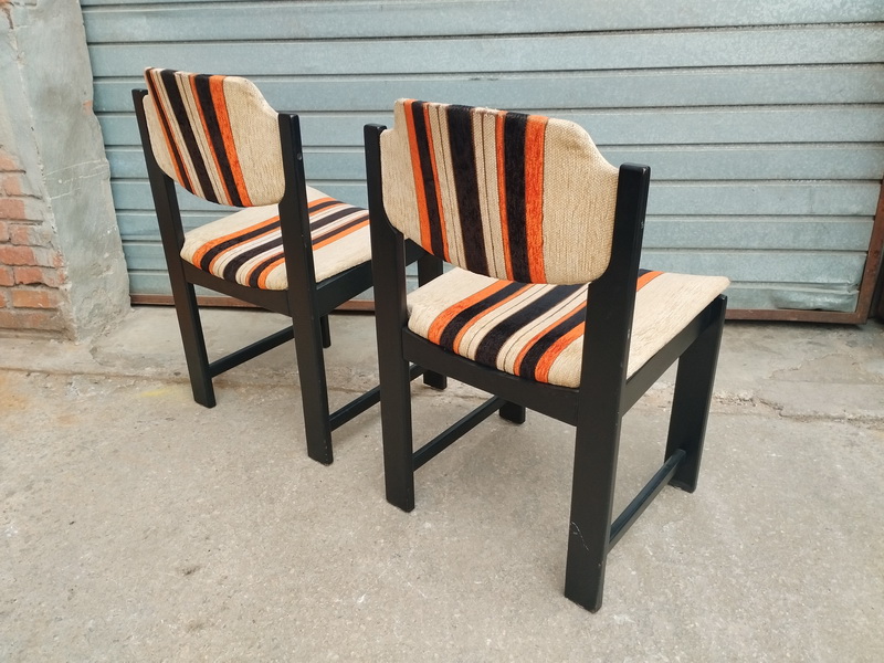 silla comedor madera tela 47-84x48x46 2u